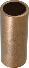 Boston Gear - 1" Inside x 1-1/4" Outside Diam, Oil Impregnated Bronze SAE-841 Sleeve Bearing - 3" OAL - Benchmark Tooling