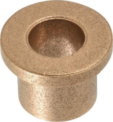 Boston Gear - 7/16" Inside x 5/8" Outside Diam, Oil Impregnated Bronze Sleeve Bearing - 7/8" Flange Outside Diam, 1/8" Flange Thickness, 5/8" OAL - Benchmark Tooling