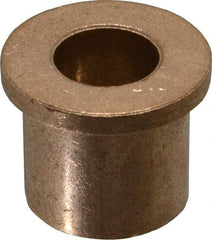 Boston Gear - 5/8" Inside x 1" Outside Diam, Oil Impregnated Bronze Sleeve Bearing - 1-1/4" Flange Outside Diam, 5/32" Flange Thickness, 1" OAL - Benchmark Tooling