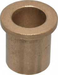 Boston Gear - 3/4" Inside x 1" Outside Diam, Oil Impregnated Bronze Sleeve Bearing - 1-1/4" Flange Outside Diam, 5/32" Flange Thickness, 1-1/4" OAL - Benchmark Tooling