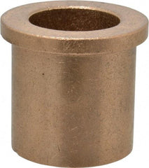 Boston Gear - 1" Inside x 1-3/8" Outside Diam, Oil Impregnated Bronze Sleeve Bearing - 1-5/8" Flange Outside Diam, 3/16" Flange Thickness, 1-1/2" OAL - Benchmark Tooling