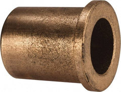 Boston Gear - 1" Inside x 1-3/8" Outside Diam, Oil Impregnated Bronze Sleeve Bearing - 1-5/8" Flange Outside Diam, 3/16" Flange Thickness, 1-3/4" OAL - Benchmark Tooling