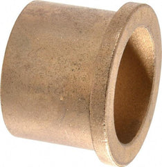 Boston Gear - 1-1/4" Inside x 1-1/2" Outside Diam, Oil Impregnated Bronze Sleeve Bearing - 1-3/4" Flange Outside Diam, 3/16" Flange Thickness, 1-1/4" OAL - Benchmark Tooling