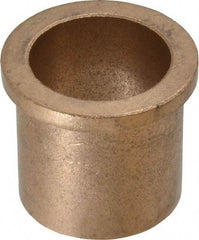 Boston Gear - 1-1/4" Inside x 1-1/2" Outside Diam, Oil Impregnated Bronze Sleeve Bearing - 1-3/4" Flange Outside Diam, 3/16" Flange Thickness, 1-1/2" OAL - Benchmark Tooling