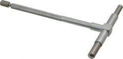 Value Collection - 2-1/8 to 3-1/2 Inch, 5.85 Inch Overall Length, Telescoping Gage - 5 Inch Long Handle, Hardened Tool Steel, Satin Chrome Finish - Benchmark Tooling