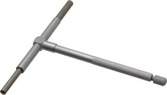 Value Collection - 3-1/2 to 6 Inch, 5.85 Inch Overall Length, Telescoping Gage - 5 Inch Long Handle, Hardened Tool Steel, Satin Chrome Finish - Benchmark Tooling