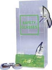 PRO-SAFE - 35 Pair Cabinet with Individual Compartments, Acrylic Safety Glasses and Goggles Dispenser - 15-3/4 Inch Wide x 16 Inch High x 4 Inch Deep, Table and Wall Mount - Benchmark Tooling
