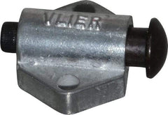 Vlier - 7/8" Base Width, 1/8" Stroke Len, 3/8" Stop Head OD, 21/32" Btw Mt Hole Ctrs, 19/32" Btw Mt Hole & Edge, Round Spring Locating Stop - 11/16" Body Len x 7/8" Body Width, 7/32" Base Thickness, 5.13 Lb Init, 10 Lb Mid, 14.9 Lb Final End Force - Benchmark Tooling