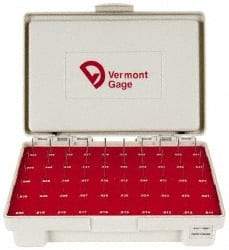 Vermont Gage - 125 Piece, 14 to 16.48mm Diameter Plug & Pin Gage Set - Plus 0.005mm Tolerance, Class ZZ - Benchmark Tooling