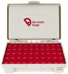 Vermont Gage - 125 Piece, 14 to 16.48mm Diameter Plug & Pin Gage Set - Plus 0.005mm Tolerance, Class ZZ - Benchmark Tooling