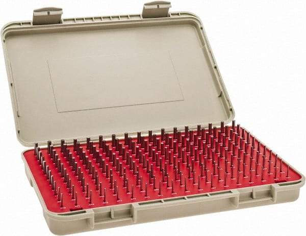 Vermont Gage - 190 Piece, 0.061-0.25 Inch Diameter Plug and Pin Gage Set - Minus 0.0002 Inch Tolerance, Class ZZ - Benchmark Tooling