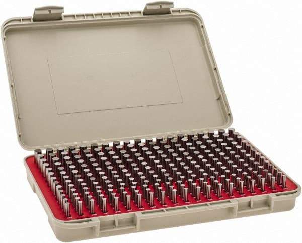 Vermont Gage - 250 Piece, 0.251-0.5 Inch Diameter Plug and Pin Gage Set - Minus 0.0002 Inch Tolerance, Class ZZ - Benchmark Tooling