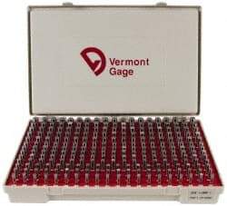 Vermont Gage - 250 Piece, 0.251-0.5 Inch Diameter Plug and Pin Gage Set - Plus 0.0002 Inch Tolerance, Class ZZ - Benchmark Tooling