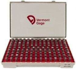 Vermont Gage - 125 Piece, 0.501-0.625 Inch Diameter Plug and Pin Gage Set - Minus 0.0002 Inch Tolerance, Class ZZ - Benchmark Tooling