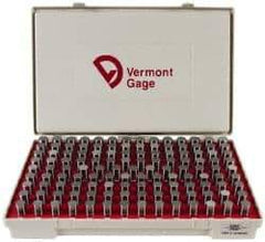 Vermont Gage - 125 Piece, 0.626-0.75 Inch Diameter Plug and Pin Gage Set - Minus 0.0002 Inch Tolerance, Class ZZ - Benchmark Tooling