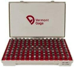 Vermont Gage - 125 Piece, 0.501-0.625 Inch Diameter Plug and Pin Gage Set - Plus 0.0002 Inch Tolerance, Class ZZ - Benchmark Tooling