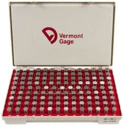 Vermont Gage - 125 Piece, 0.626-0.75 Inch Diameter Plug and Pin Gage Set - Plus 0.0002 Inch Tolerance, Class ZZ - Benchmark Tooling