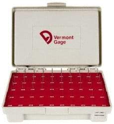 Vermont Gage - 50 Piece, 0.011-0.06 Inch Diameter Plug and Pin Gage Set - Plus 0.0002 Inch Tolerance, Class ZZ - Benchmark Tooling