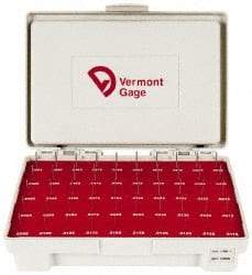 Vermont Gage - 50 Piece, 0.0115-0.0605 Inch Diameter Plug and Pin Gage Set - Minus 0.0002 Inch Tolerance, Class ZZ - Benchmark Tooling