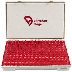 Vermont Gage - 190 Piece, 0.0615-0.2505 Inch Diameter Plug and Pin Gage Set - Minus 0.0002 Inch Tolerance, Class ZZ - Benchmark Tooling