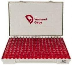 Vermont Gage - 190 Piece, 0.0615-0.2505 Inch Diameter Plug and Pin Gage Set - Plus 0.0002 Inch Tolerance, Class ZZ - Benchmark Tooling