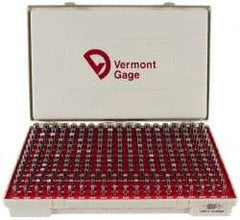 Vermont Gage - 250 Piece, 0.2515-0.5005 Inch Diameter Plug and Pin Gage Set - Plus 0.0002 Inch Tolerance, Class ZZ - Benchmark Tooling