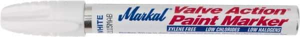 Markal - White Permanent Marker - Felt Tip - Benchmark Tooling