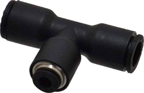 Legris - 1/8 x 1/4" Outside Diam, Nylon Push-to-Connect Union Tee - 290 Max psi - Benchmark Tooling