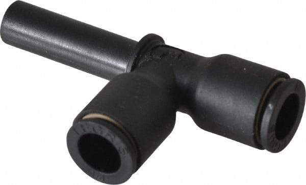 Legris - 1/4" Outside Diam, Nylon Push-to-Connect Tube Plug-In Run Tee - 290 Max psi - Benchmark Tooling