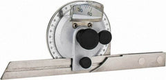 Value Collection - 6, 12 Inch Long Blade, 360° Max Measurement, Bevel Protractor - Accuracy up to 5 Min, 5 Min Dial Graduation - Benchmark Tooling