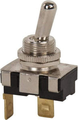 GC/Waldom - SPST Heavy Duty On-Off Toggle Switch - Quick Connect Terminal , Bat Handle Actuator, 3/4 hp at 125/250 VAC hp, 125 VAC at 20 A & 250 VAC at 10 A - Benchmark Tooling