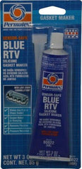 Permatex - 3 oz Tube Blue Butyl Rubber Gasket Sealant - -65 to 400°F Operating Temp, 24 hr Full Cure Time - Benchmark Tooling