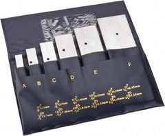 Value Collection - 3/8 to 2-1/4 Inch Adjustable Parallel Set - 5-1/16 Inch Long, 9/32 Inch Thick, 6 Pieces - Benchmark Tooling