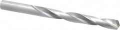 Made in USA - 31/64" 135° Carbide-Tipped Jobber Drill - Bright Finish, Right Hand Cut, Spiral Flute, Straight Shank, 5-7/8" OAL, Split Point - Benchmark Tooling