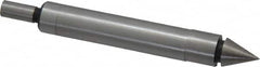 Value Collection - 0.2" Head Diam, 3/8" Shank, Double End, Mechanical Edge and Center Finder - Accurate to 0.0002", Conical and Cylindrical Contact - Benchmark Tooling