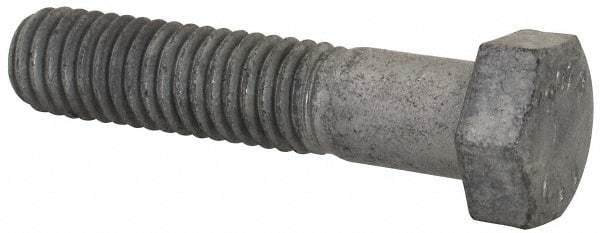 Value Collection - 3/8-16 Thread, 1-3/4" Length Under Head, Steel Hex Head Bolt - Hot Dipped Galvanized Coated, UNC Thread, ASTM A307, Grade 2 - Benchmark Tooling