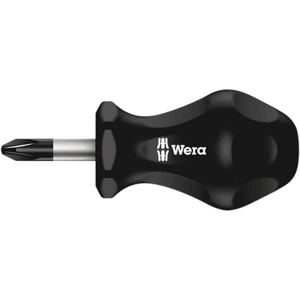 Wera - #2 Point, 1" Blade Length Posidrive Screwdriver - 79mm OAL - Benchmark Tooling