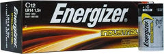 Energizer - Size C, Alkaline, 12 Pack, Standard Battery - 1.5 Volts, Button Tab Terminal, LR14, ANSI, IEC Regulated - Benchmark Tooling