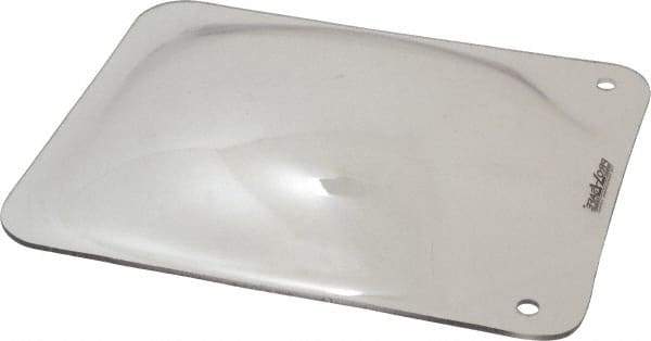 PRO-SAFE - Polycarbonate Concave Shield - 8" Wide x 10" Long x 1/8" Thick, Magnetic Base, For General Purpose Use - Benchmark Tooling