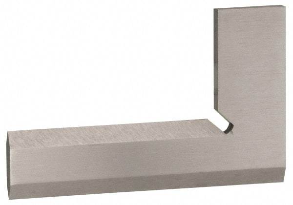 Value Collection - 7-7/8" Blade Length, 5" Base Length Steel Square - 0.0016" Accuracy, Beveled Edge - Benchmark Tooling