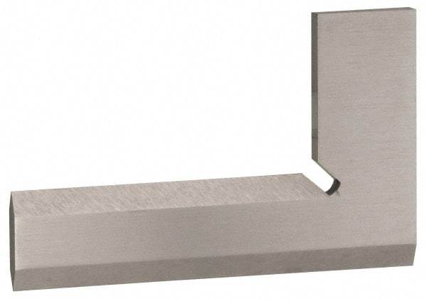 Value Collection - 6-1/4" Blade Length, 4" Base Length Steel Square - 0.0014" Accuracy, Beveled Edge - Benchmark Tooling
