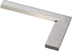 Value Collection - 3-1/8" Blade Length, 2" Base Length Steel Square - 0.0011" Accuracy, Beveled Edge - Benchmark Tooling
