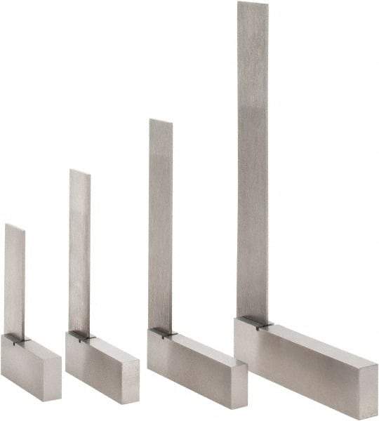 Value Collection - 4 Piece, 2, 2-3/8, 3, 4 Inch Base Length, 2, 3, 4, 6 Inch Blade Length, Square Set - Steel, Includes 4 Pc. Set of 2-6 Inches - Benchmark Tooling