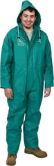 OnGuard - Size M, Green, Chemical Coverall - 1 Pocket, Open Ankle, Open Wrist - Benchmark Tooling