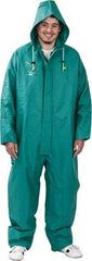 OnGuard - Size L, Green, Chemical Coverall - 1 Pocket, Open Ankle, Open Wrist - Benchmark Tooling