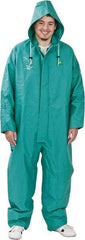 OnGuard - Size 3XL, Green, Chemical Coverall - 1 Pocket, Open Ankle, Open Wrist - Benchmark Tooling