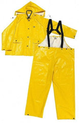OnGuard - Size S, Yellow, Rain Three Piece Suit - Detachable Hood - Benchmark Tooling