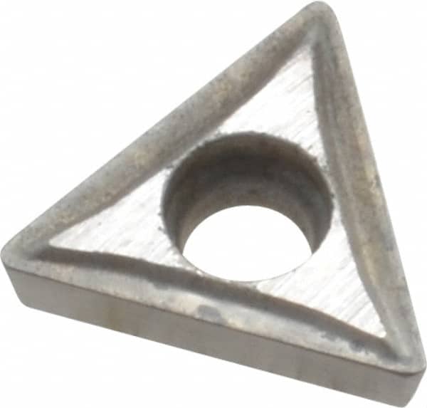 APT - TPGH21.51 Grade C5/C6 Carbide Turning Insert - 60° Triangle, 1/4" Inscr Circle, 3/32" Thick, 1/64" Corner Radius - Benchmark Tooling