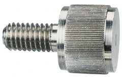Morton Machine Works - 1/2-13 Knurled Shoulderless Grade 300 Stainless Steel Thumb Screw - 1-3/4" OAL, 1" Head Diam x 13/16" Head Height - Benchmark Tooling