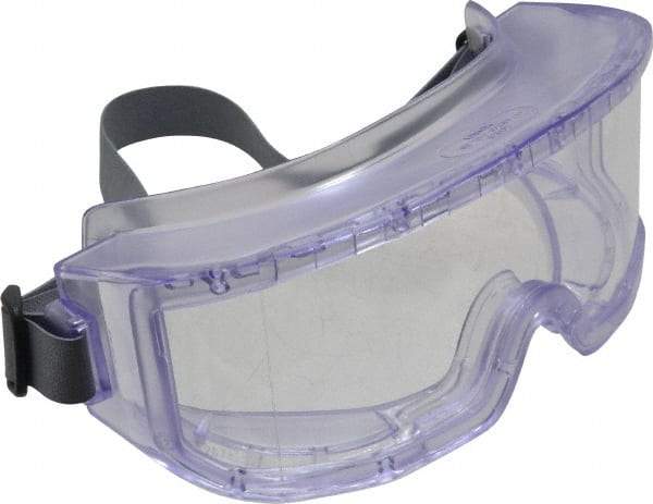 Uvex - Size Universal, Clear Polycarbonate Anti-Fog & Scratch Resistant Lens, Safety Goggles - Indirect Vent, Clear Plastic Frame, Over the Glass Style - Benchmark Tooling